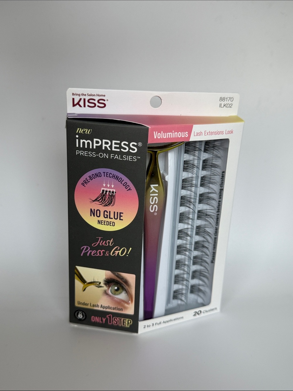 KISS imPRESS Voluminous Press-On Lash Clusters - BNIB